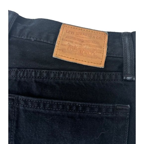 Levi's Premium Big E Skirt In Black, frayed edge Women’s Size 25 - Picture 4 of 8